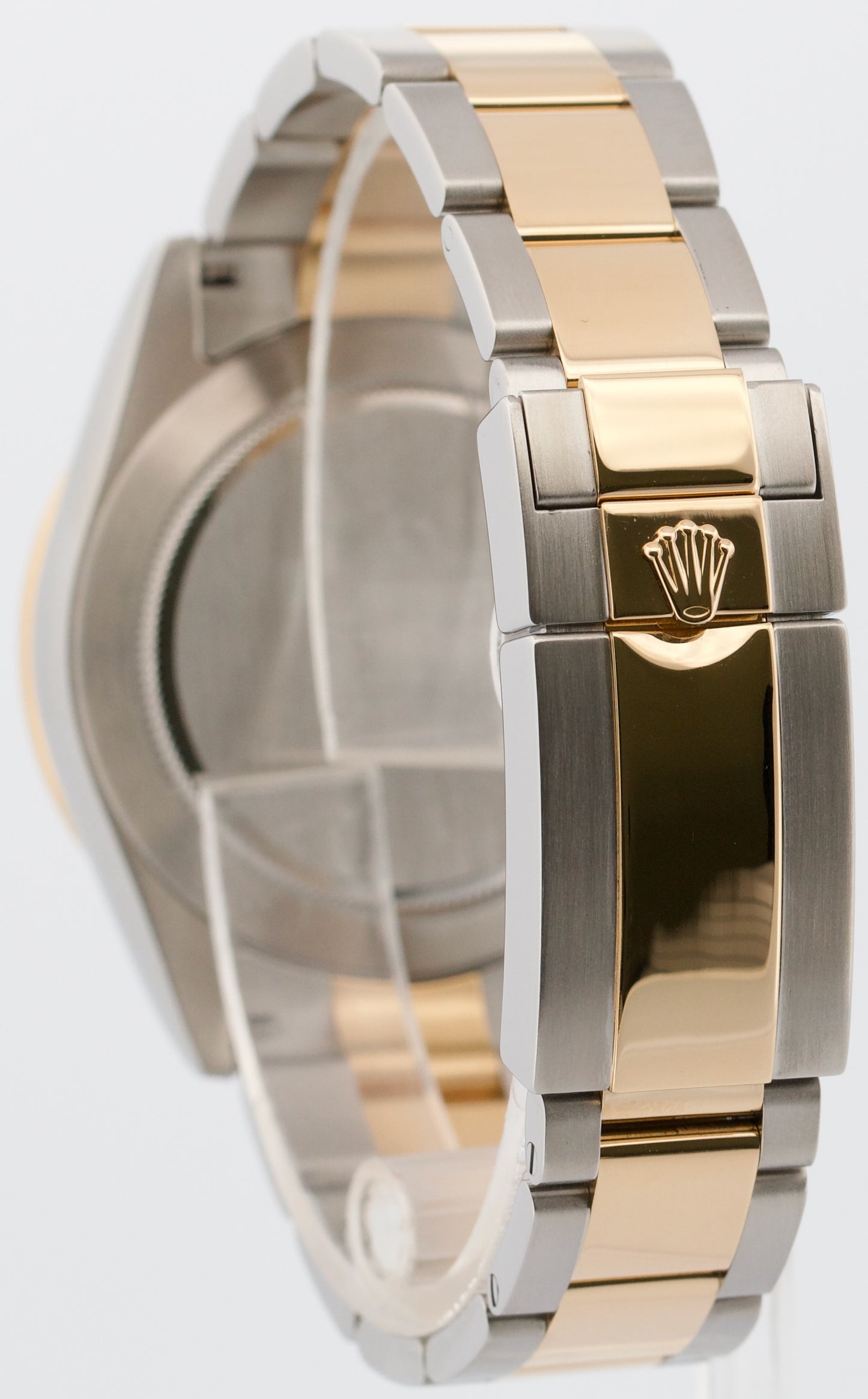 Rolex Daytona Cosmograph SLATE Gray 18K Gold RANDOM SERIAL Steel Watch 116523