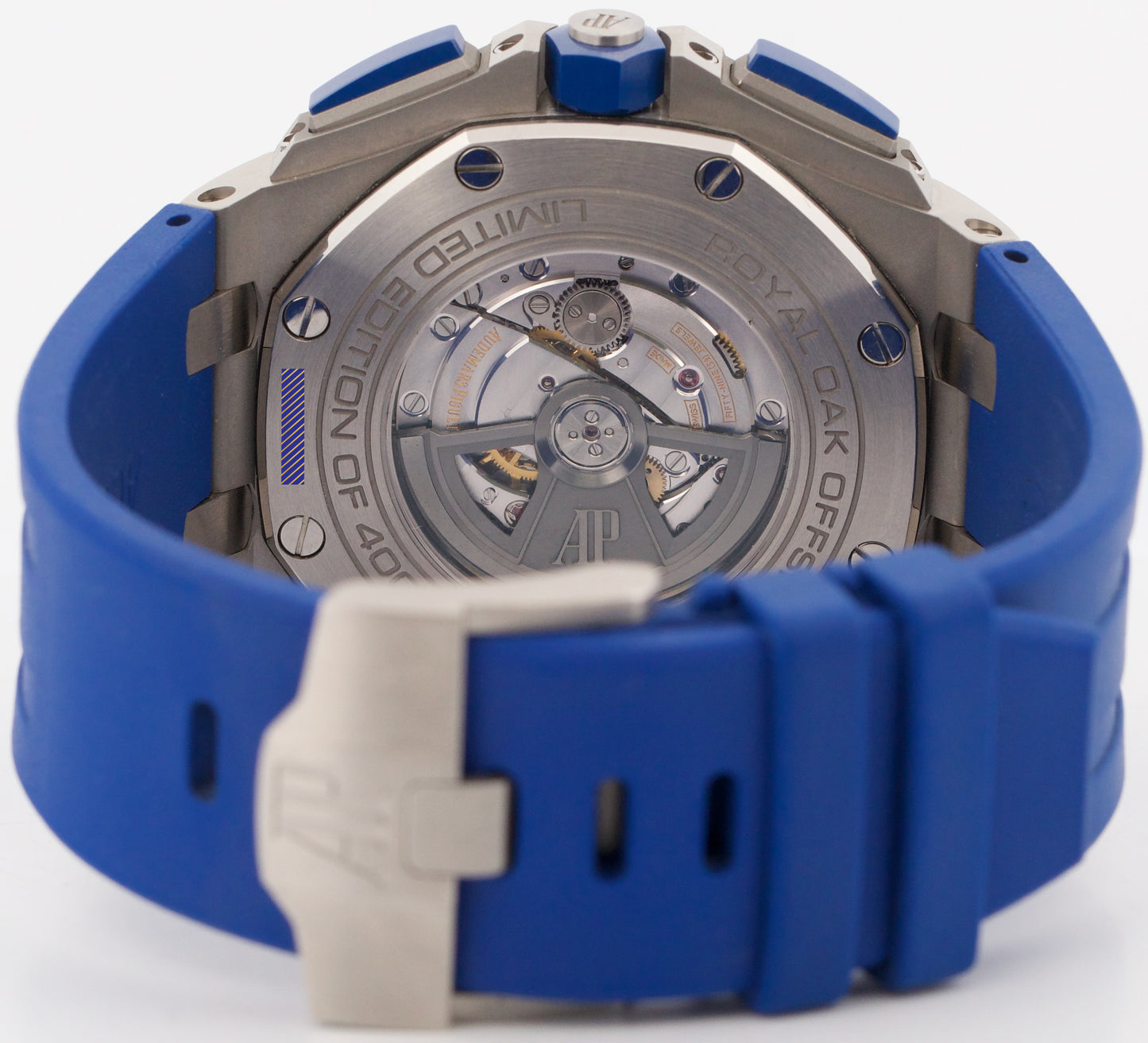 PAPERS Audemars Piguet Royal Oak Offshore BLUE Rubber Steel 44mm 26400SO BOX