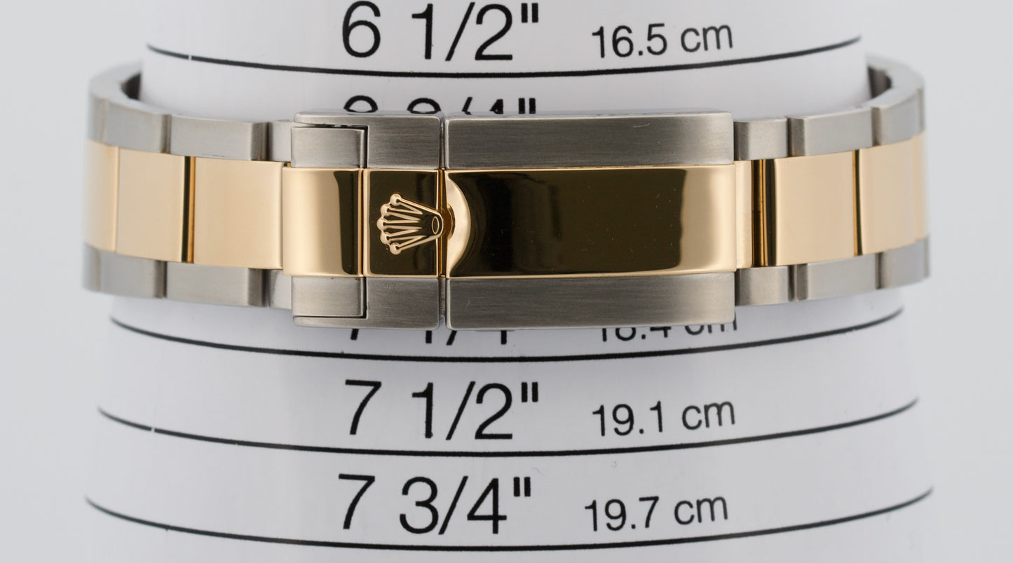 Rolex Daytona Cosmograph SLATE Gray 18K Gold RANDOM SERIAL Steel Watch 116523