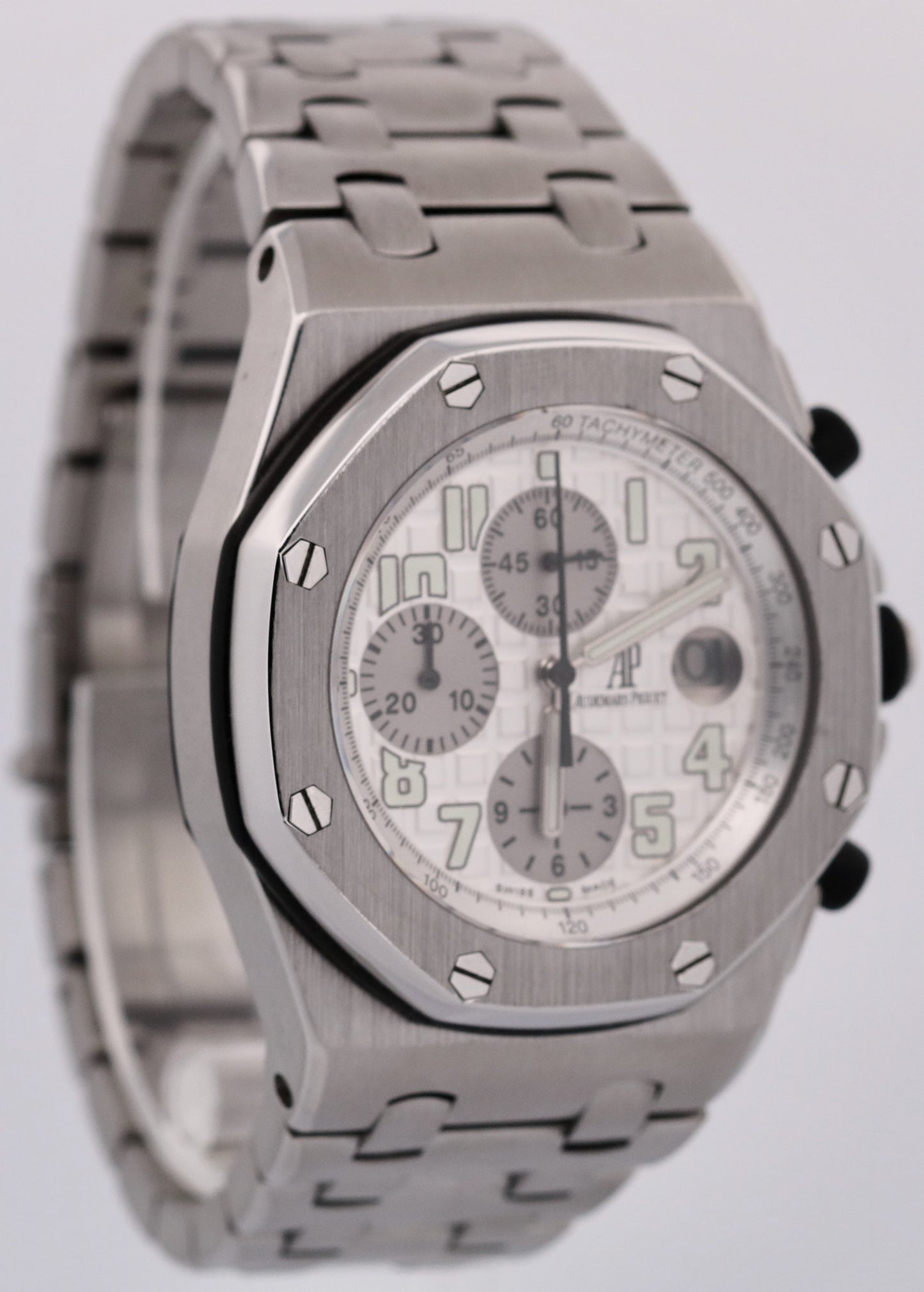 Audemars Piguet Royal Oak Offshore SILVER Chronograph Stainless Steel 26170ST