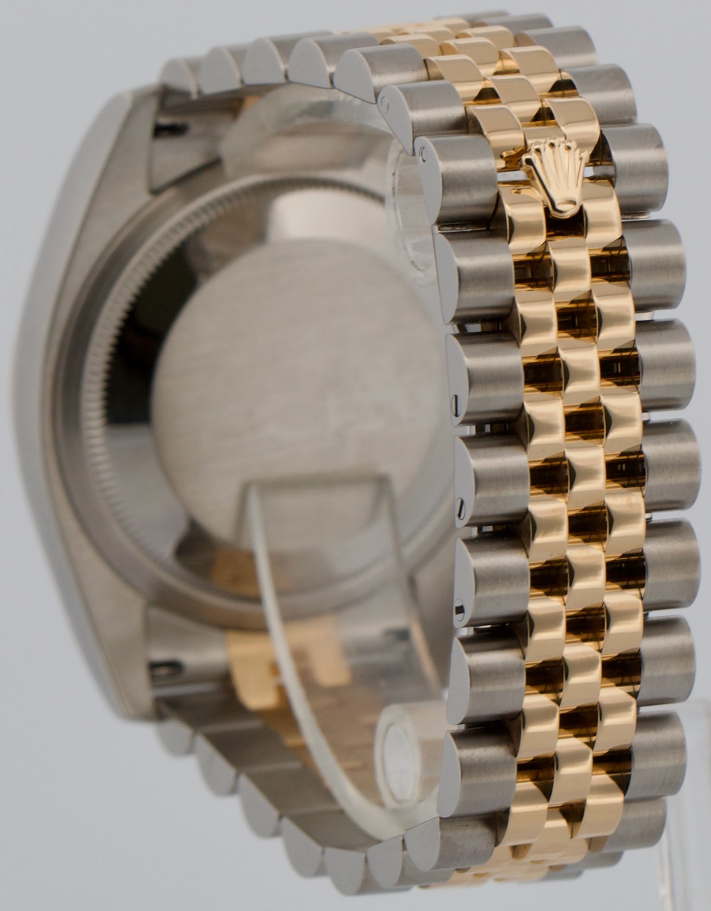 Rolex DateJust 36mm WHITE ROMAN Two-Tone JUBILEE Steel 18K Yellow Gold 116233