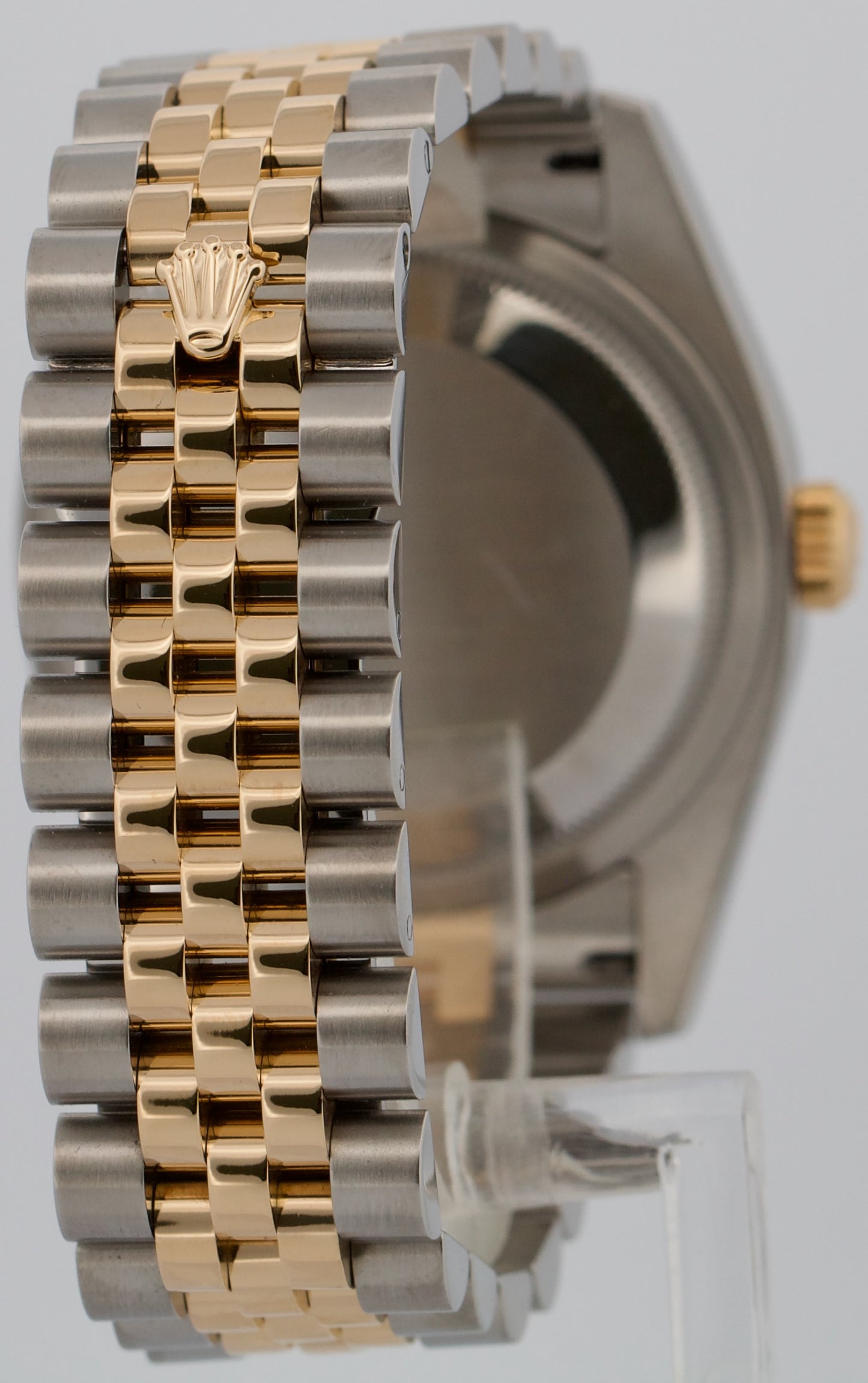 Rolex DateJust 36mm WHITE ROMAN Two-Tone JUBILEE Steel 18K Yellow Gold 116233