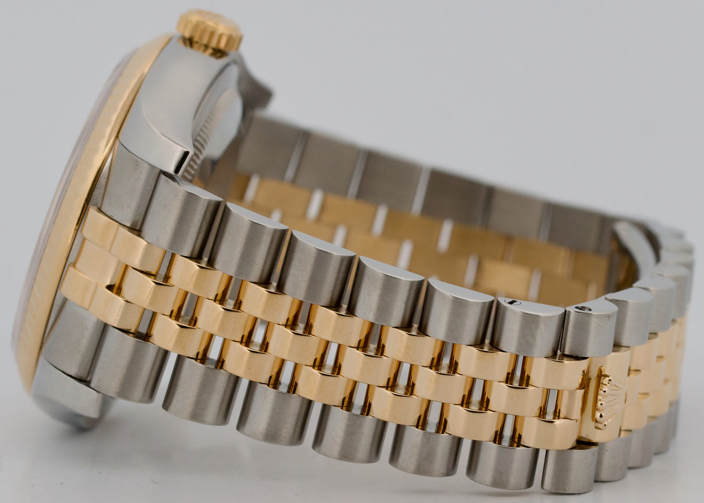 Rolex DateJust 36mm WHITE ROMAN Two-Tone JUBILEE Steel 18K Yellow Gold 116233