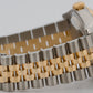 Rolex DateJust 36mm WHITE ROMAN Two-Tone JUBILEE Steel 18K Yellow Gold 116233