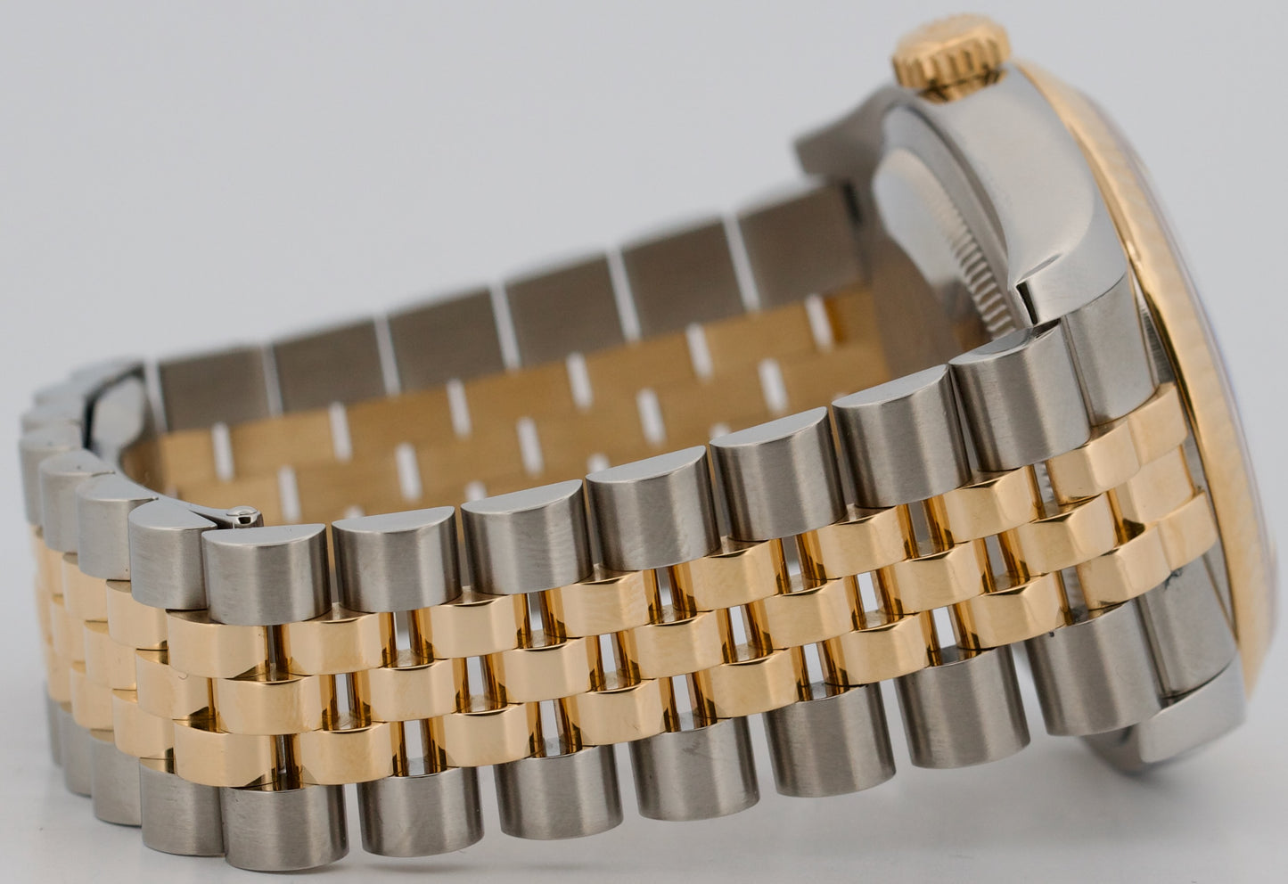 Rolex DateJust 36mm WHITE ROMAN Two-Tone JUBILEE Steel 18K Yellow Gold 116233