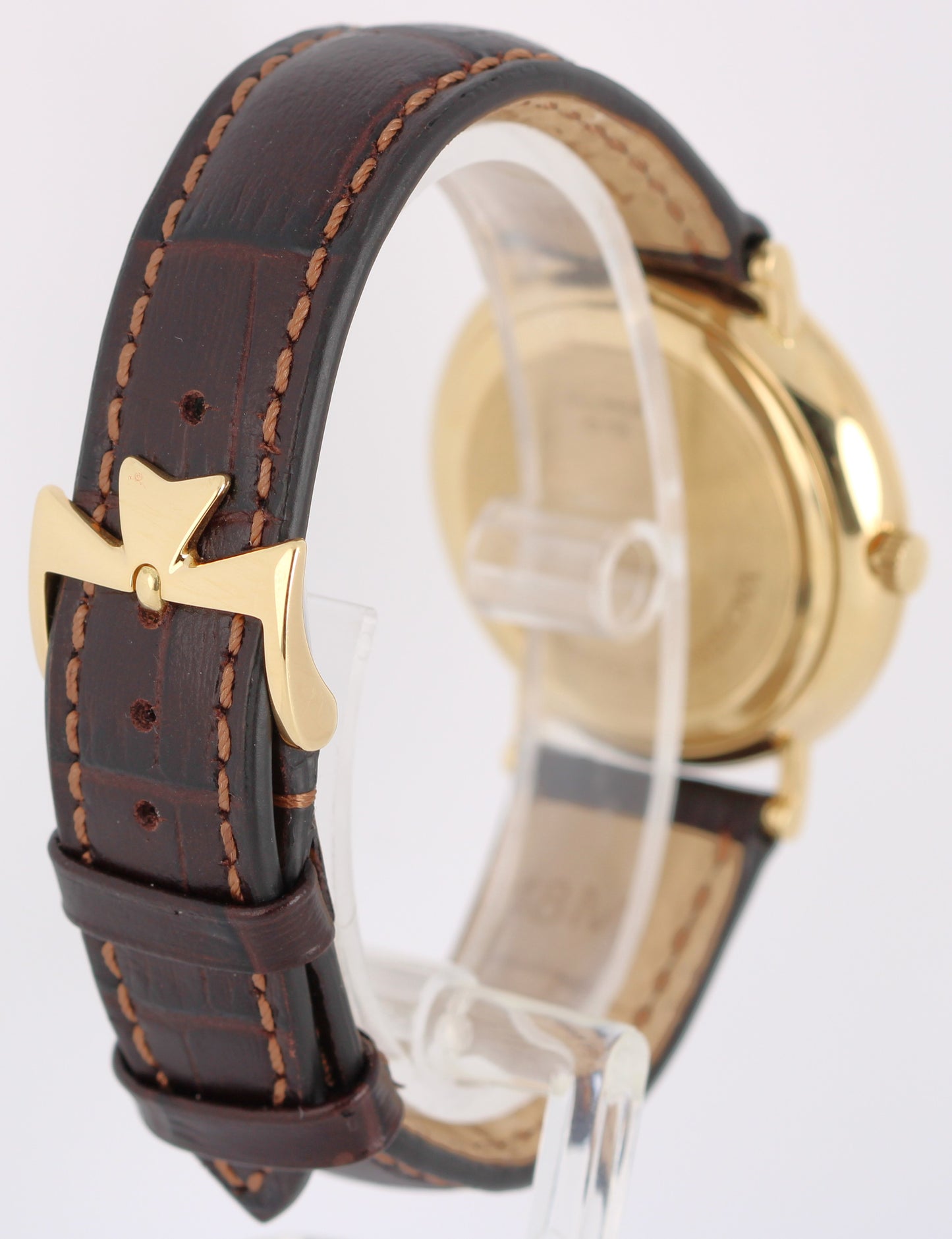 2005 PAPERS Vacheron Constantin Patrimony 18k Gold Silver 35mm 42002/000J Watch