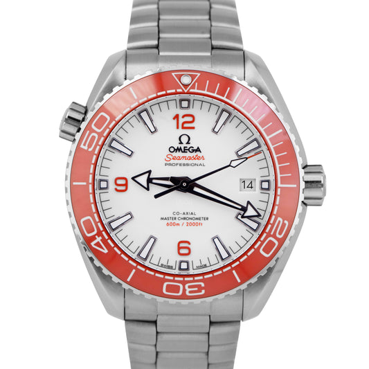 PAPERS Omega Seamaster Planet Ocean WHITE Orange 43mm 215.30.44.21.04.001 BOX