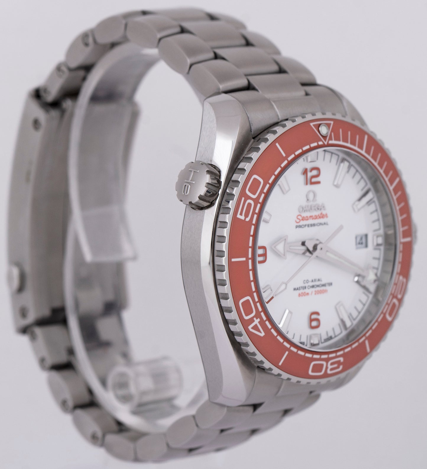 PAPERS Omega Seamaster Planet Ocean WHITE Orange 43mm 215.30.44.21.04.001 BOX