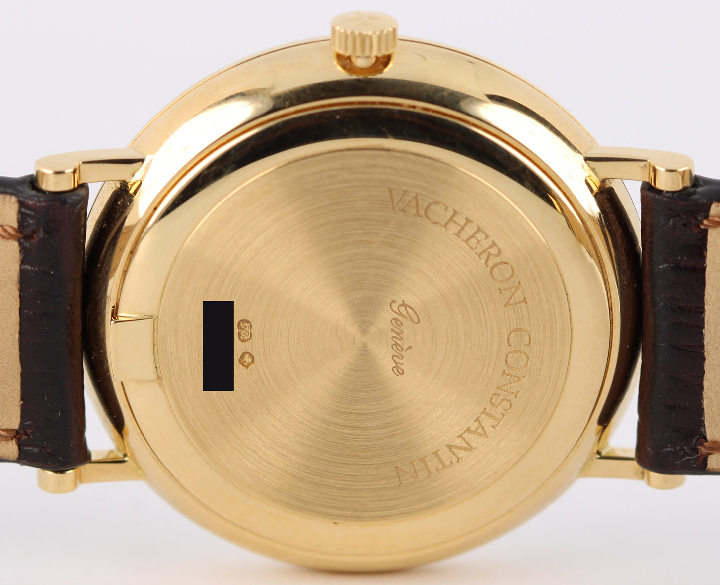 2005 PAPERS Vacheron Constantin Patrimony 18k Gold Silver 35mm 42002/000J Watch