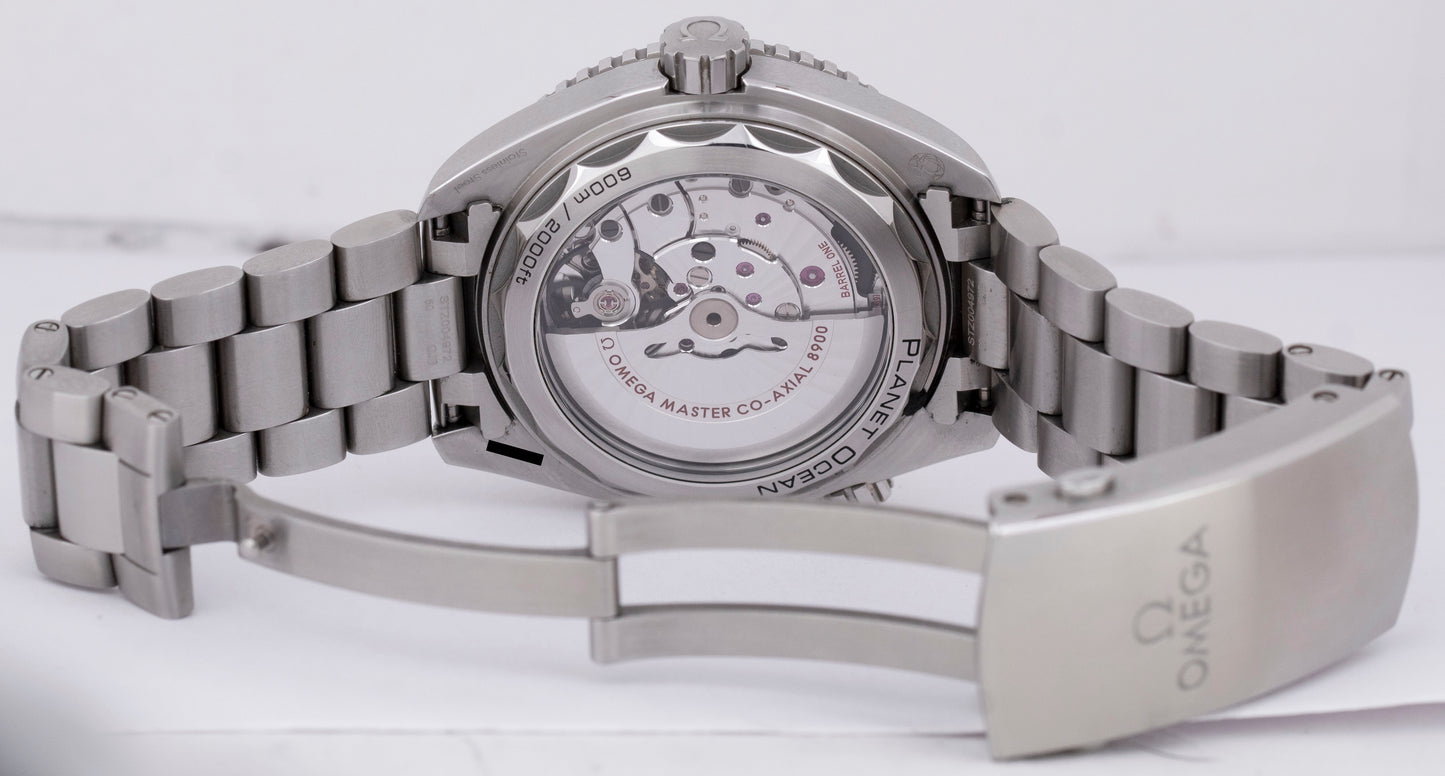 PAPERS Omega Seamaster Planet Ocean WHITE Orange 43mm 215.30.44.21.04.001 BOX