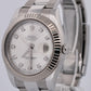 PAPERS Rolex DateJust II 41mm SILVER DIAMOND Steel 18K Gold OYSTER 116334 BOX