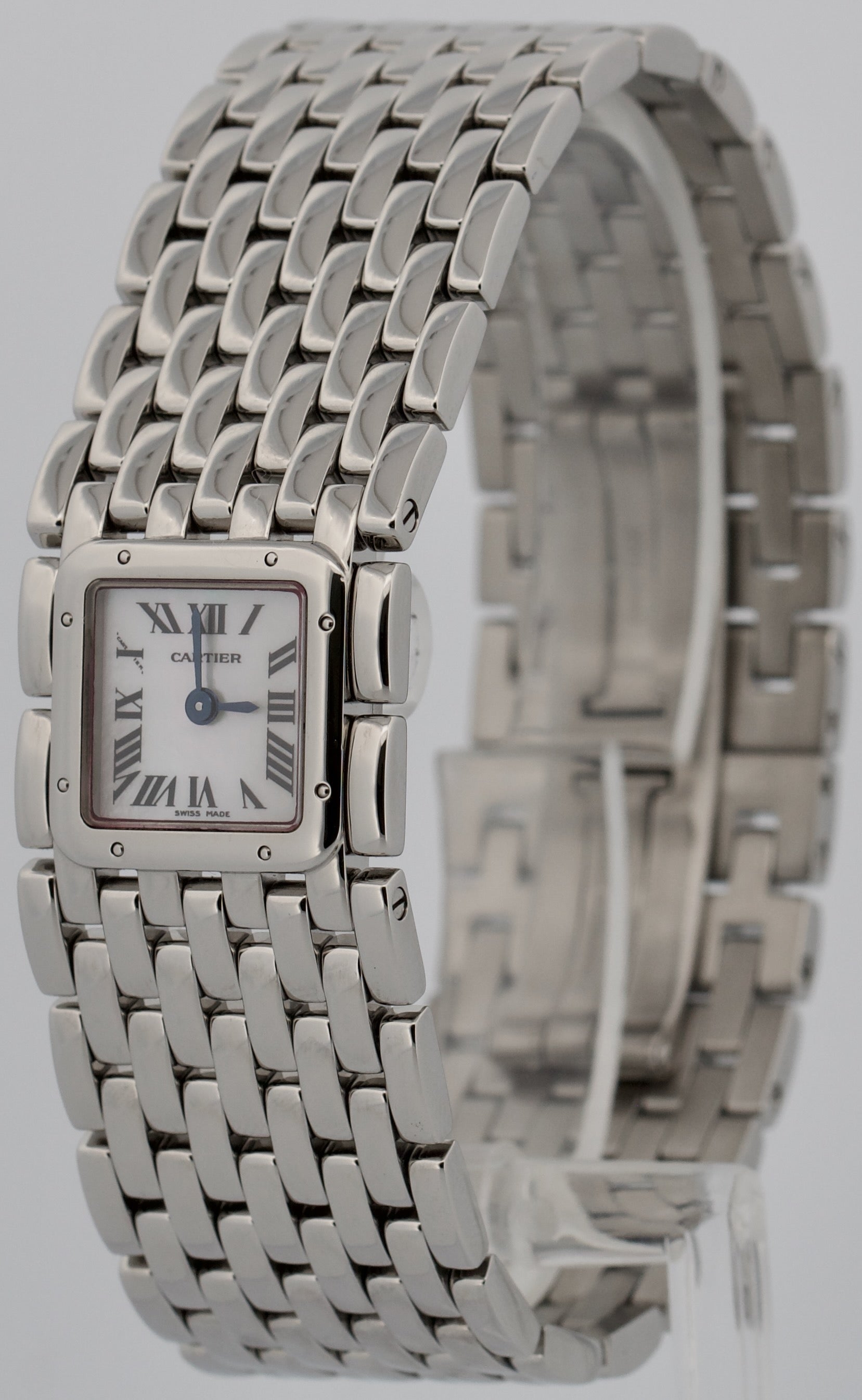 Cartier Panthere Ruban MOTHER OF PEARL Steel Quartz 21mm W61001T9