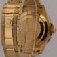Rolex Submariner Date BLACK 18K Yellow Gold NO-HOLES Oyster 40mm 16618 Watch
