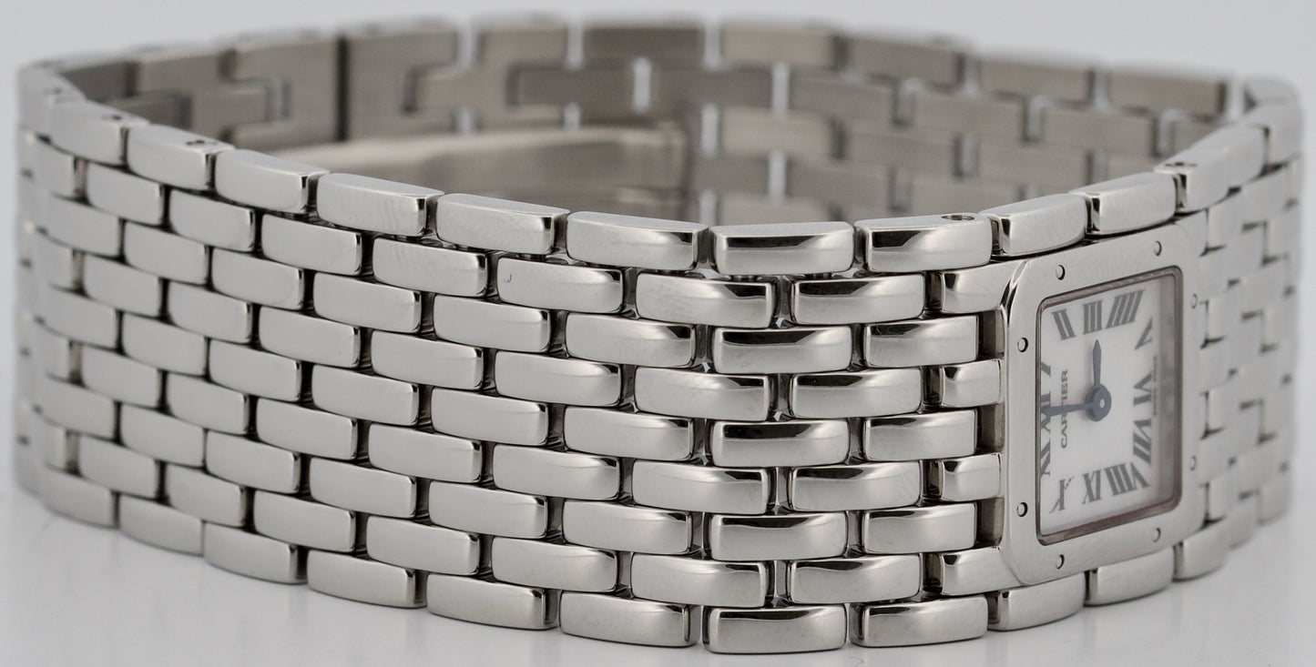 Cartier Panthere Ruban MOTHER OF PEARL Steel Quartz 21mm W61001T9 / 2420 Watch