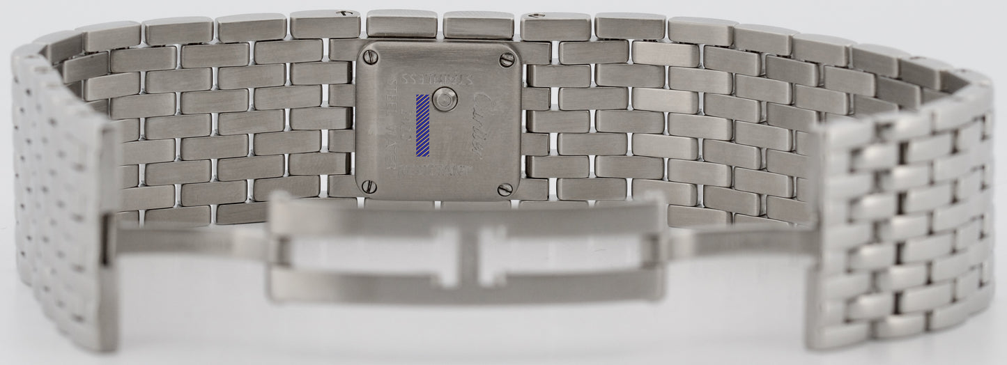 Cartier Panthere Ruban MOTHER OF PEARL Steel Quartz 21mm W61001T9 / 2420 Watch