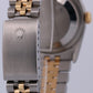 Rolex DateJust 36mm BLACK 18K Yellow Gold Stainless Steel JUBILEE 16233 Watch