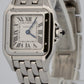PAPERS Ladies Cartier Panthere Small Steel WHITE Roman 23mm Quartz 4177 WSPN0013