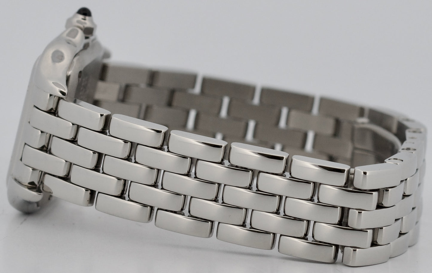 PAPERS Ladies Cartier Panthere Small Steel WHITE Roman 23mm Quartz 4177 WSPN0013