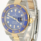 UNPOLISHED Rolex Submariner Date 41mm Two-Tone 18k Gold Steel BLUE 126613 Watch