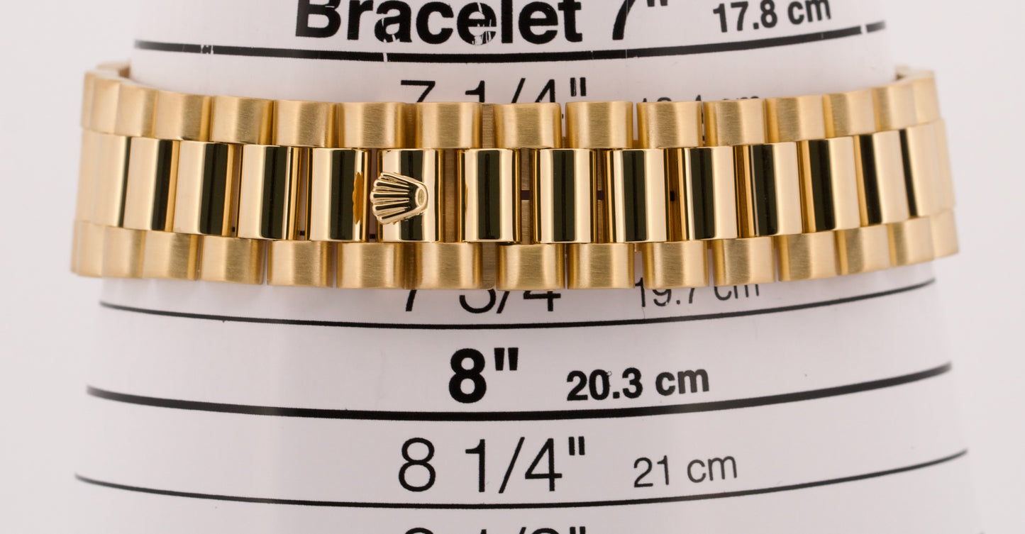 1983 PAPERS Rolex Day-Date President MOP DIAMOND 18K Yellow Gold 36mm 18038 BOX