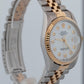 PAPERS Rolex DateJust 36mm MOP DIAMOND Two-Tone 18K Gold JUBILEE Watch 16233 BOX