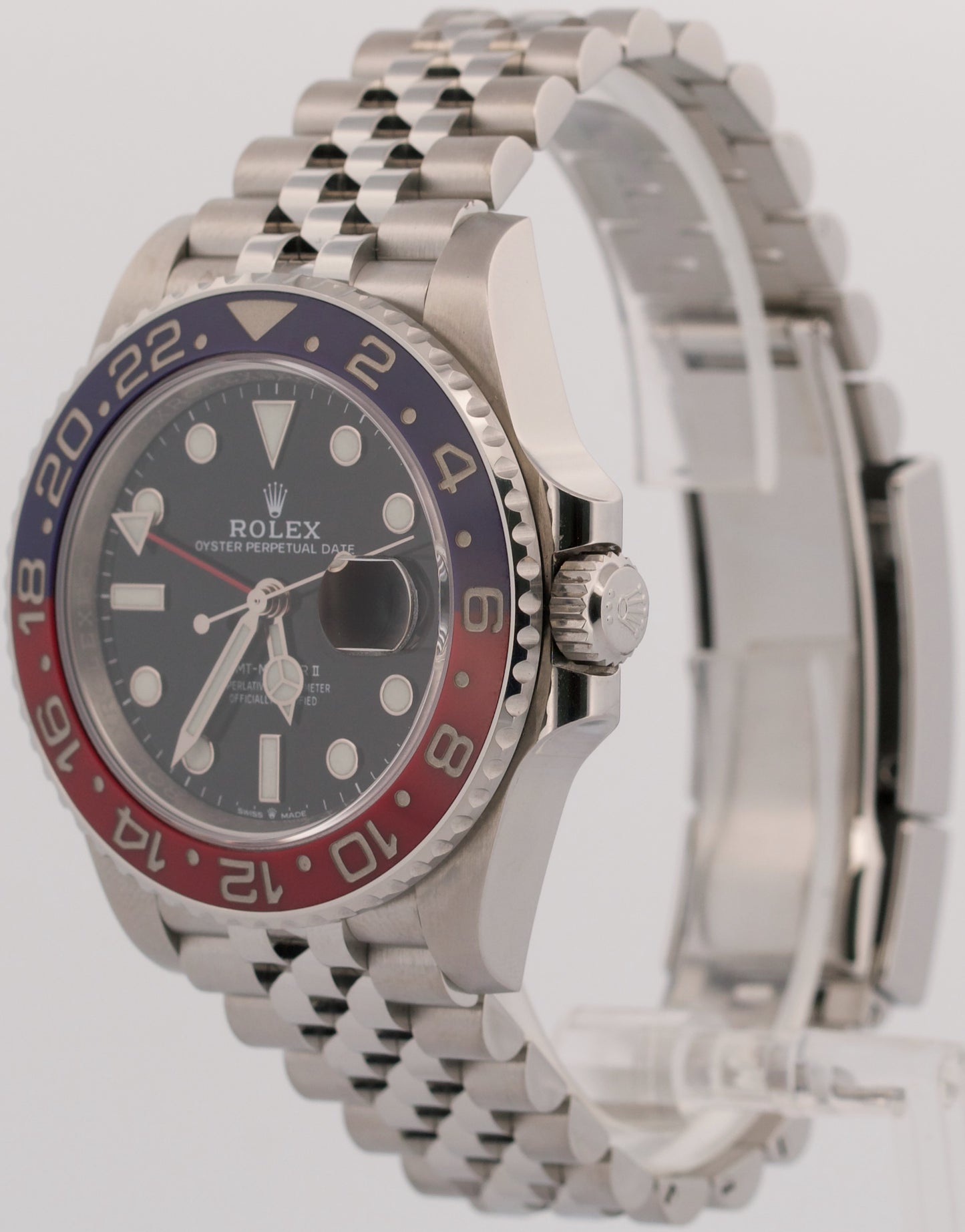 2021 PAPERS Rolex GMT-Master II PEPSI Red Blue 40mm JUBILEE 126710 BLRO BOX