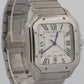 2025 CPO PAPERS Cartier Santos 39.8mm WHITE ROMAN Stainless 4072 WSSA0018 BOX