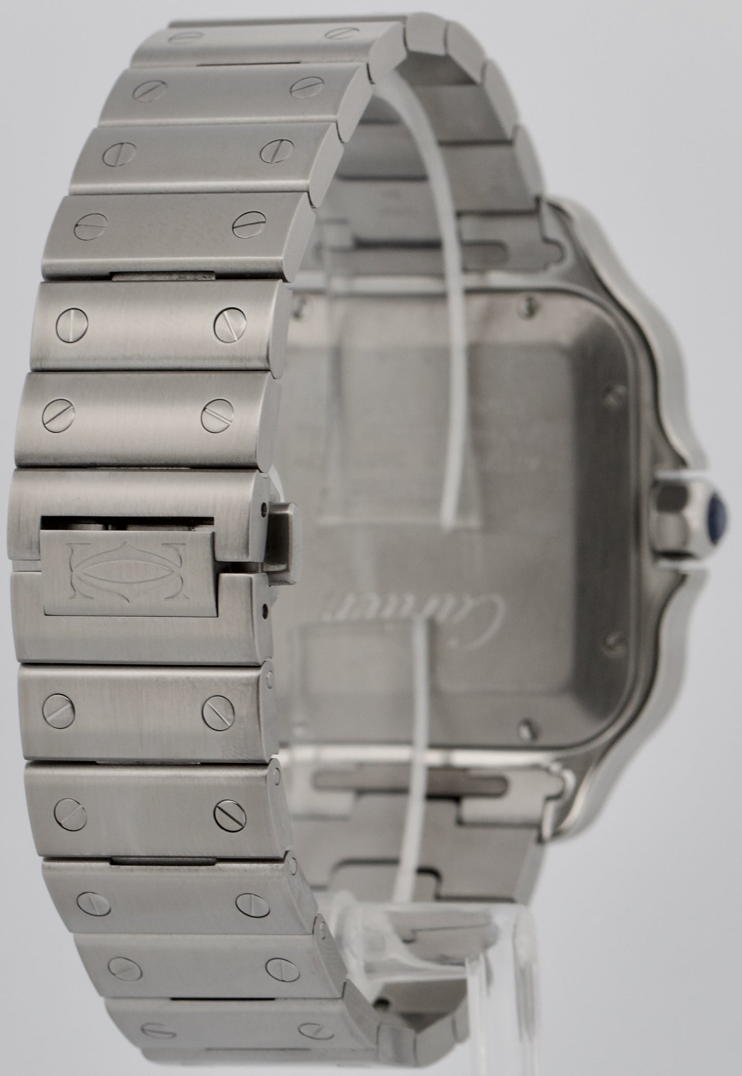 2025 CPO PAPERS Cartier Santos 39.8mm WHITE ROMAN Stainless 4072 WSSA0018 BOX