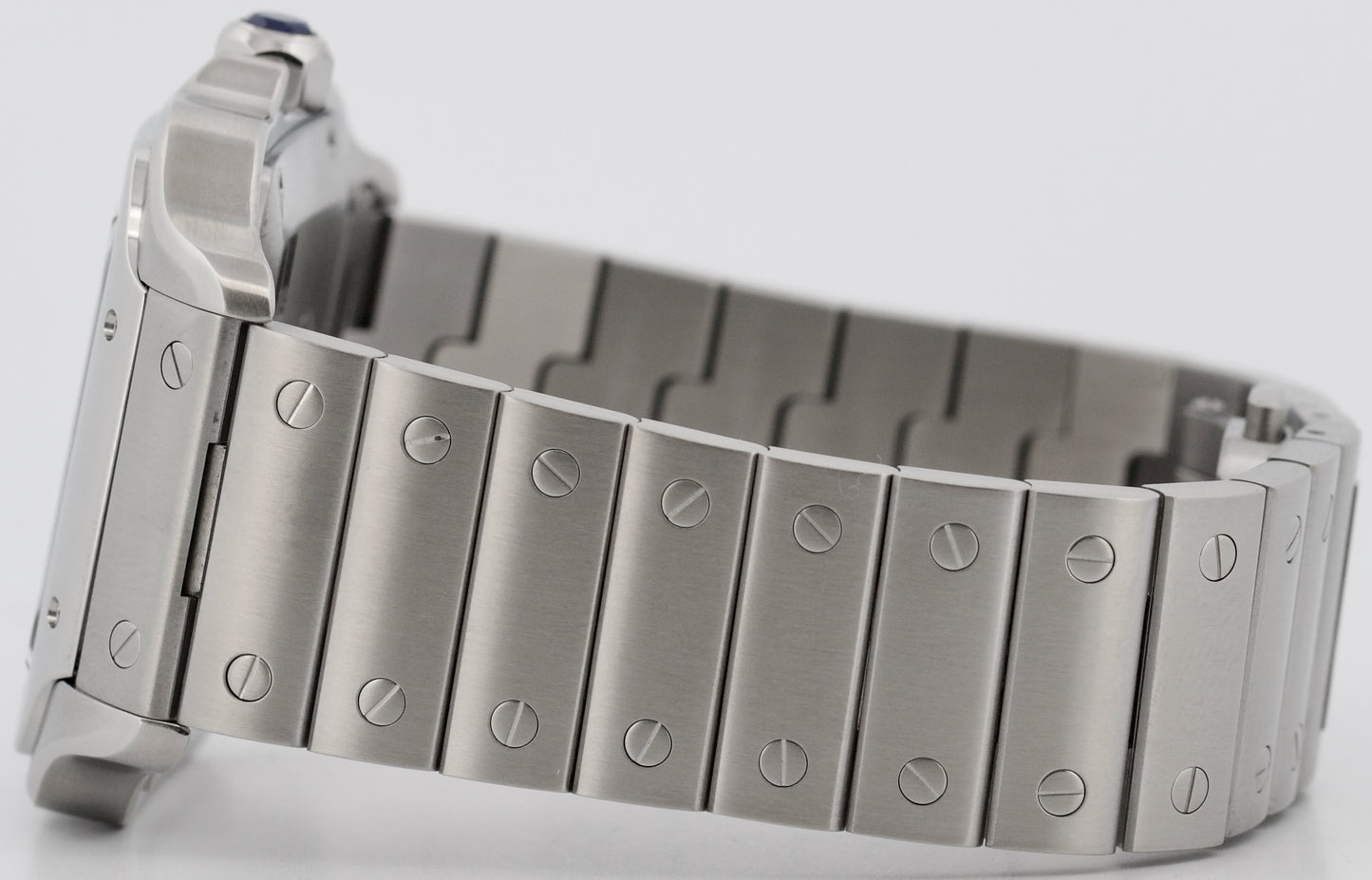 2025 CPO PAPERS Cartier Santos 39.8mm WHITE ROMAN Stainless 4072 WSSA0018 BOX