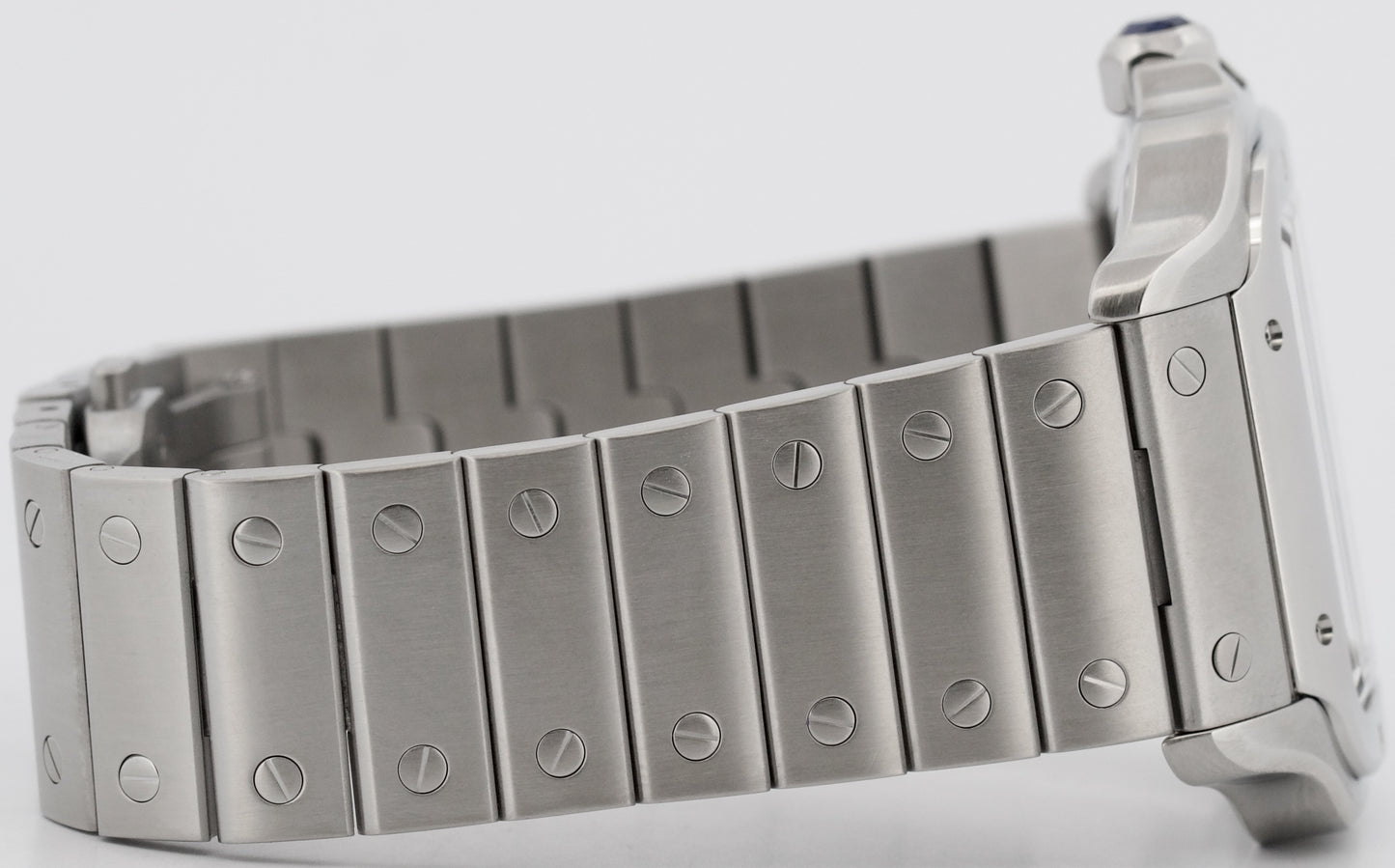 2025 CPO PAPERS Cartier Santos 39.8mm WHITE ROMAN Stainless 4072 WSSA0018 BOX