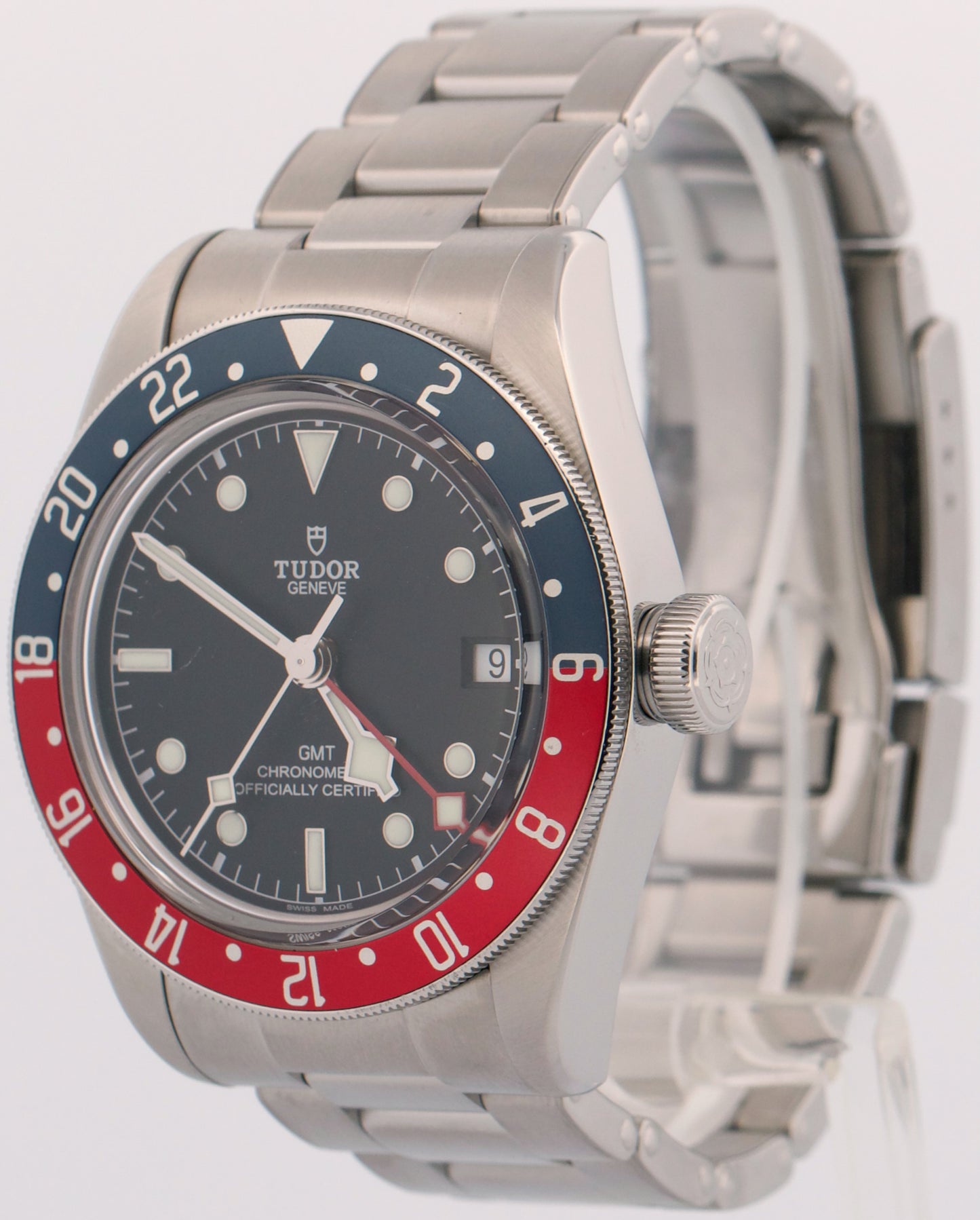 2018 PAPERS Tudor Black Bay GMT PEPSI Steel Red Blue Black 41mm 79830RB BOX