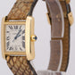 Cartier Tank Francaise 1840 SILVER GUILLOCHE 18K Yellow Gold  28x32mm W5000156