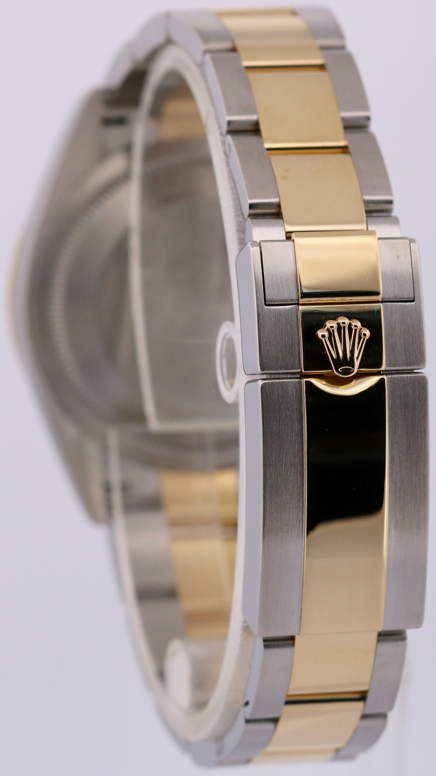 Rolex Explorer I BLACK Two-Tone 18K Yellow Gold Steel Oyster 36mm 124273 Watch