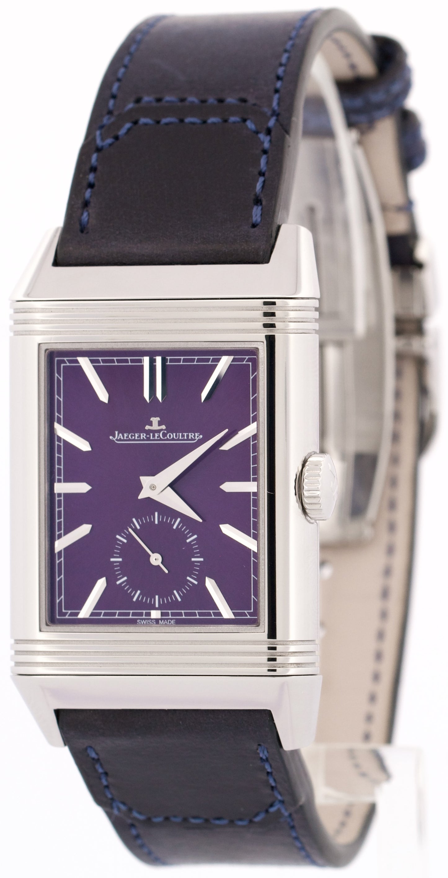 MINT PAPERS Jaeger LeCoultre Reverso Tribute Duoface BLUE SILVER Q3988482 BOX