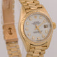 PAPERS Ladies Rolex DateJust President 26mm WHITE DIAMOND 18K Gold 69178 BOX