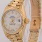 PAPERS Ladies Rolex DateJust President 26mm WHITE DIAMOND 18K Gold 69178 BOX