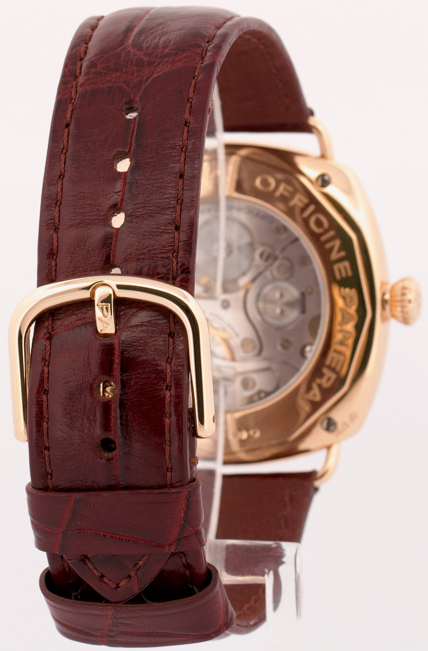 Panerai Radiomir 18k Rose Gold BROWN 42mm Manual Leather PAM00336 Watch BOX