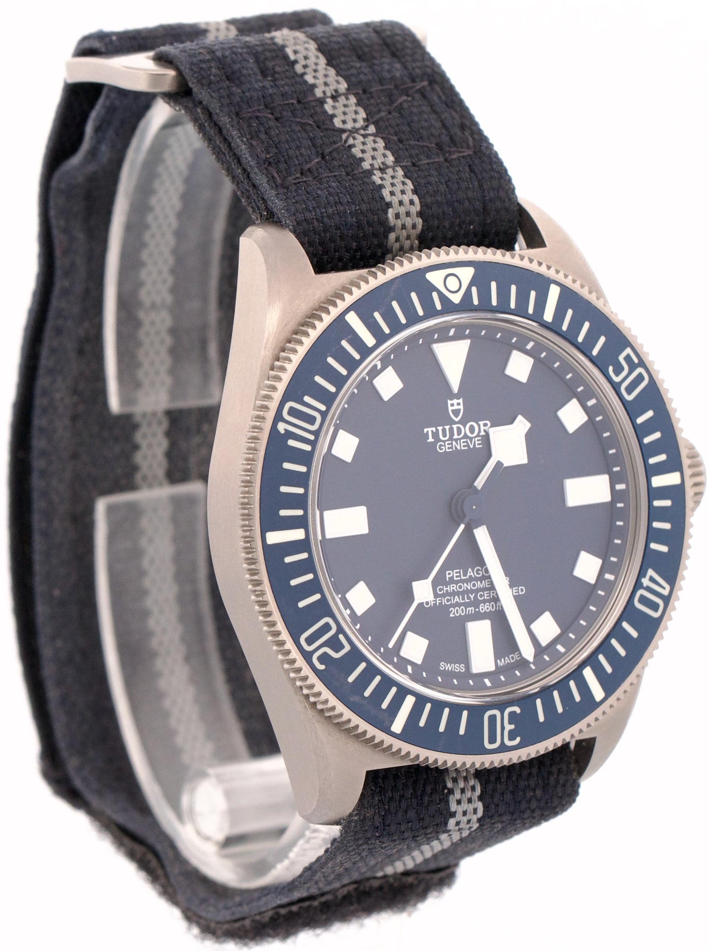 2023 PAPERS Tudor Pelagos FXD NAVY BLUE Titanium Fabric 25707B/23 42mm BOX