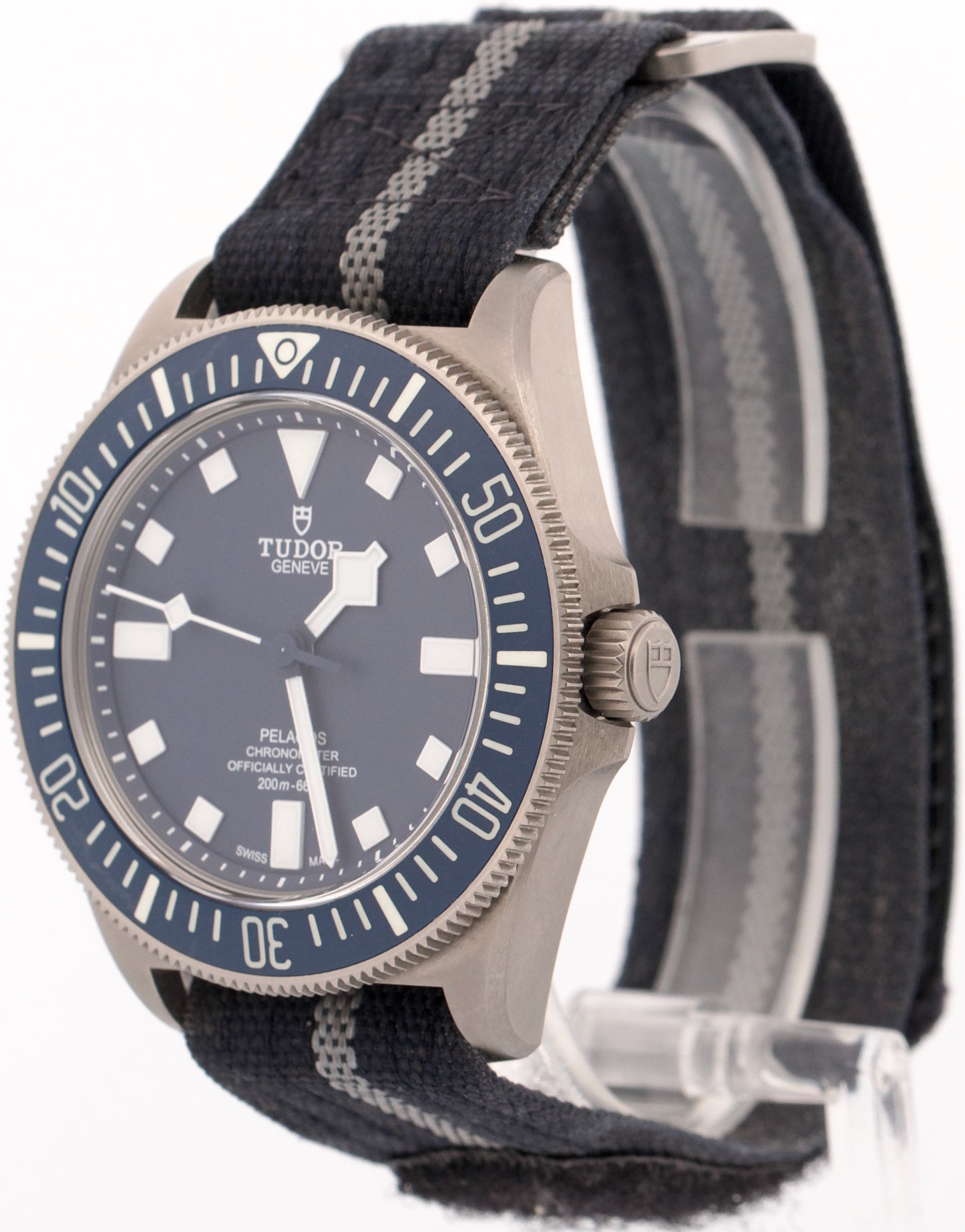 2023 PAPERS Tudor Pelagos FXD NAVY BLUE Titanium Fabric 25707B/23 42mm BOX