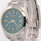 2021 PAPERS Rolex Milgauss BLUE 40mm Z-Blue Green 116400 GV Stainless Watch BOX