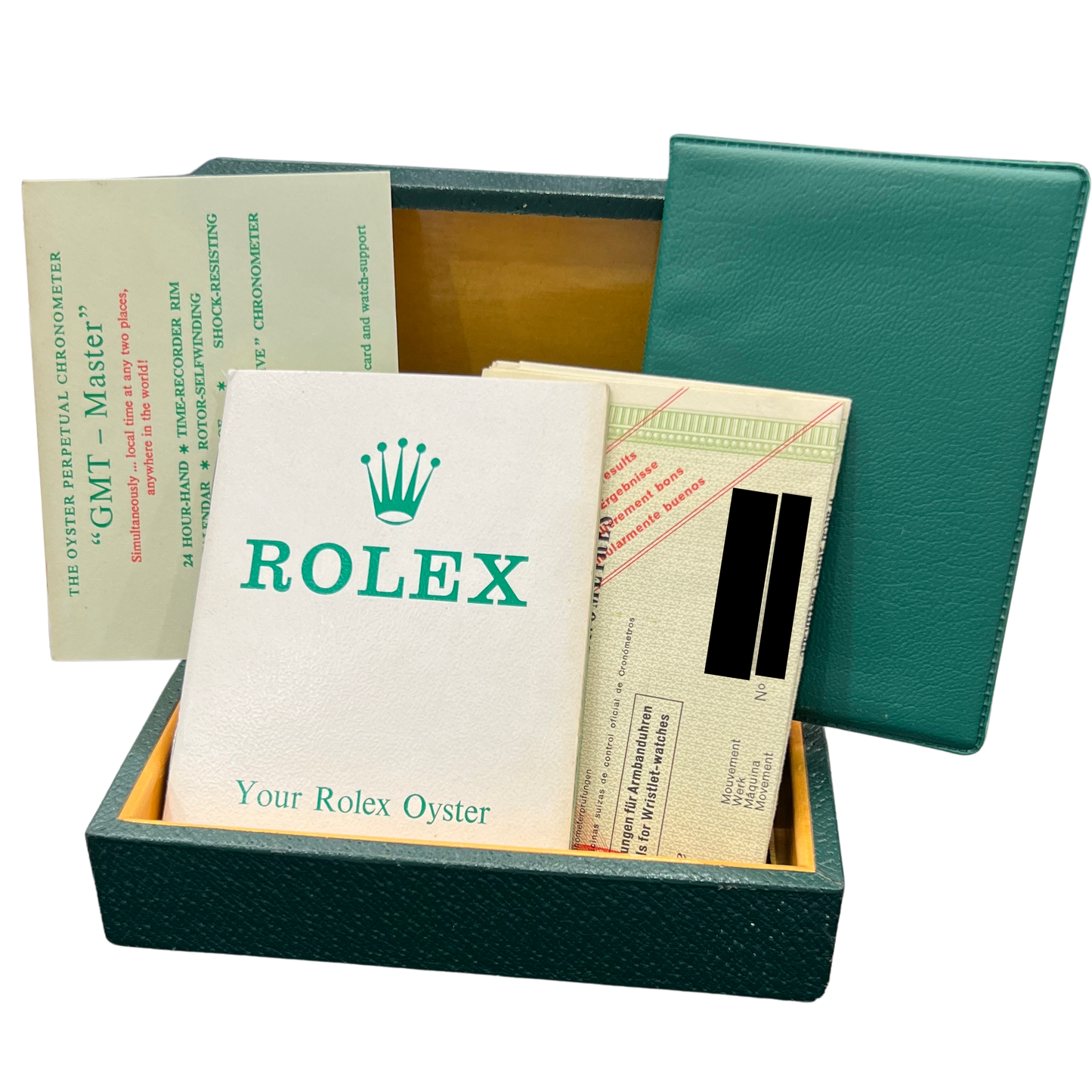 1969 PAPERS FUCHSIA Rolex GMT-Master Red Blue PEPSI LONG-E Watch 40mm 1675 BOX