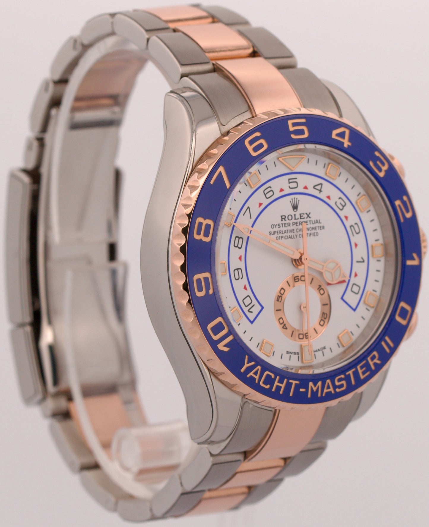 2023 PAPERS Rolex Yacht-Master II NEW HANDS Steel 18K Rose Gold 44mm 116681 BOX