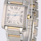 Cartier Tank Francaise LARGE Two-Tone 18k Silver Roman 28mmX32mm 2682 Watch