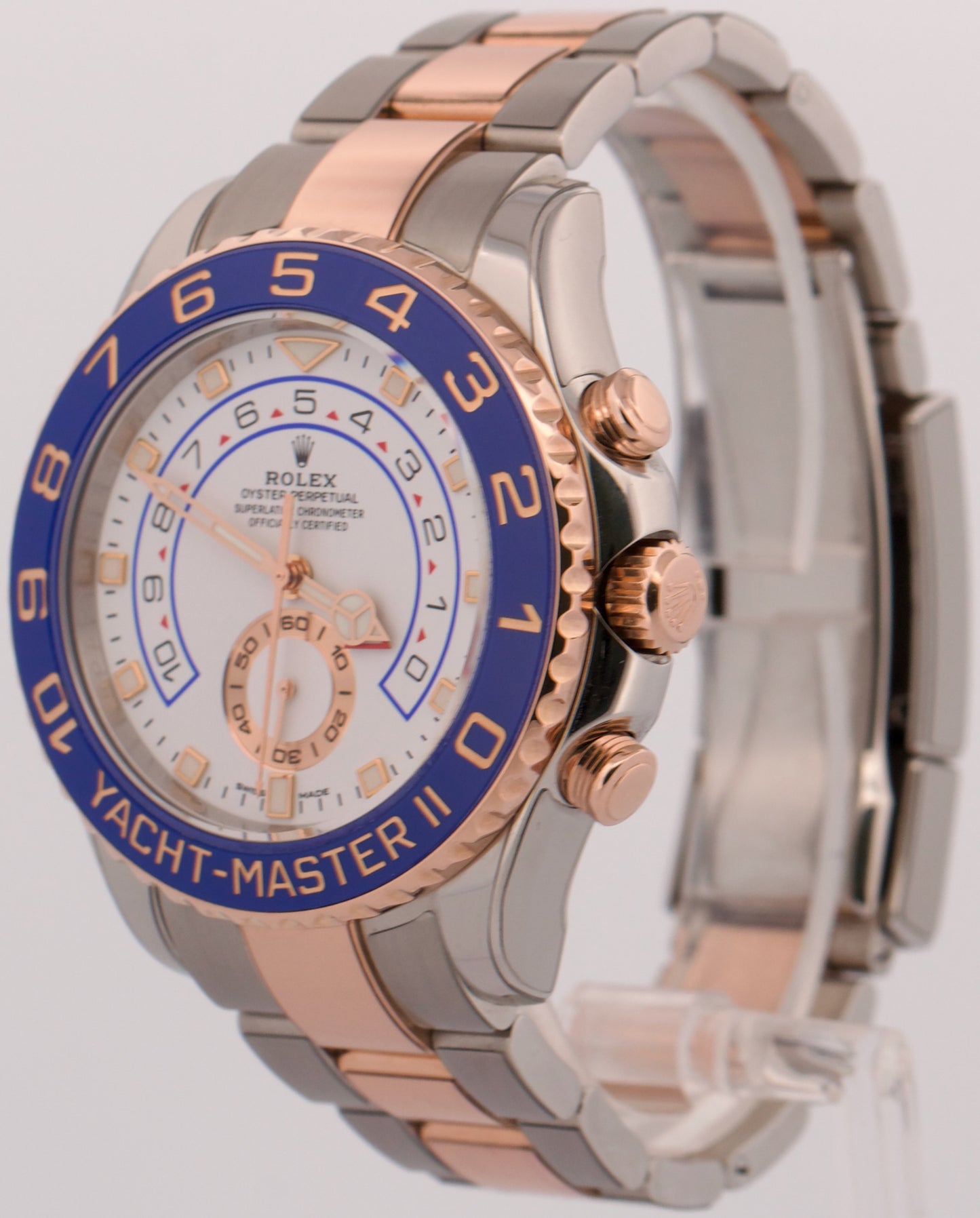 2023 PAPERS Rolex Yacht-Master II NEW HANDS Steel 18K Rose Gold 44mm 116681 BOX