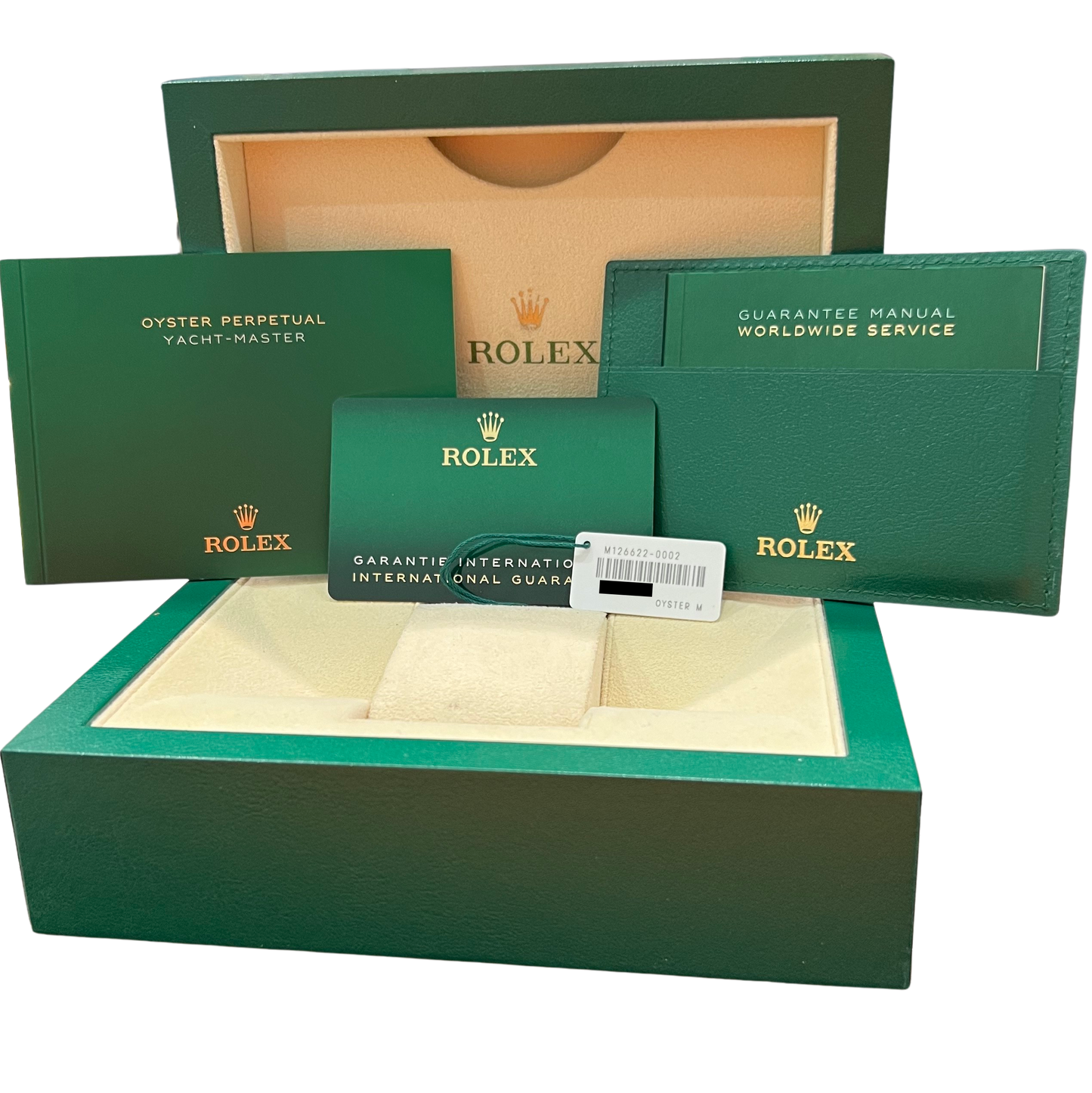 2021 PAPERS Rolex Yacht-Master 40mm Blue Platinum Steel Watch 126622 Watch BOX