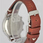 Vintage Wakmann Telemeter Mile Chronograph Steel Silver 37mm Leather Watch