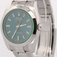 2023 PAPERS Rolex Milgauss BLUE 40mm Z-Blue Green 116400 GV Stainless Watch BOX