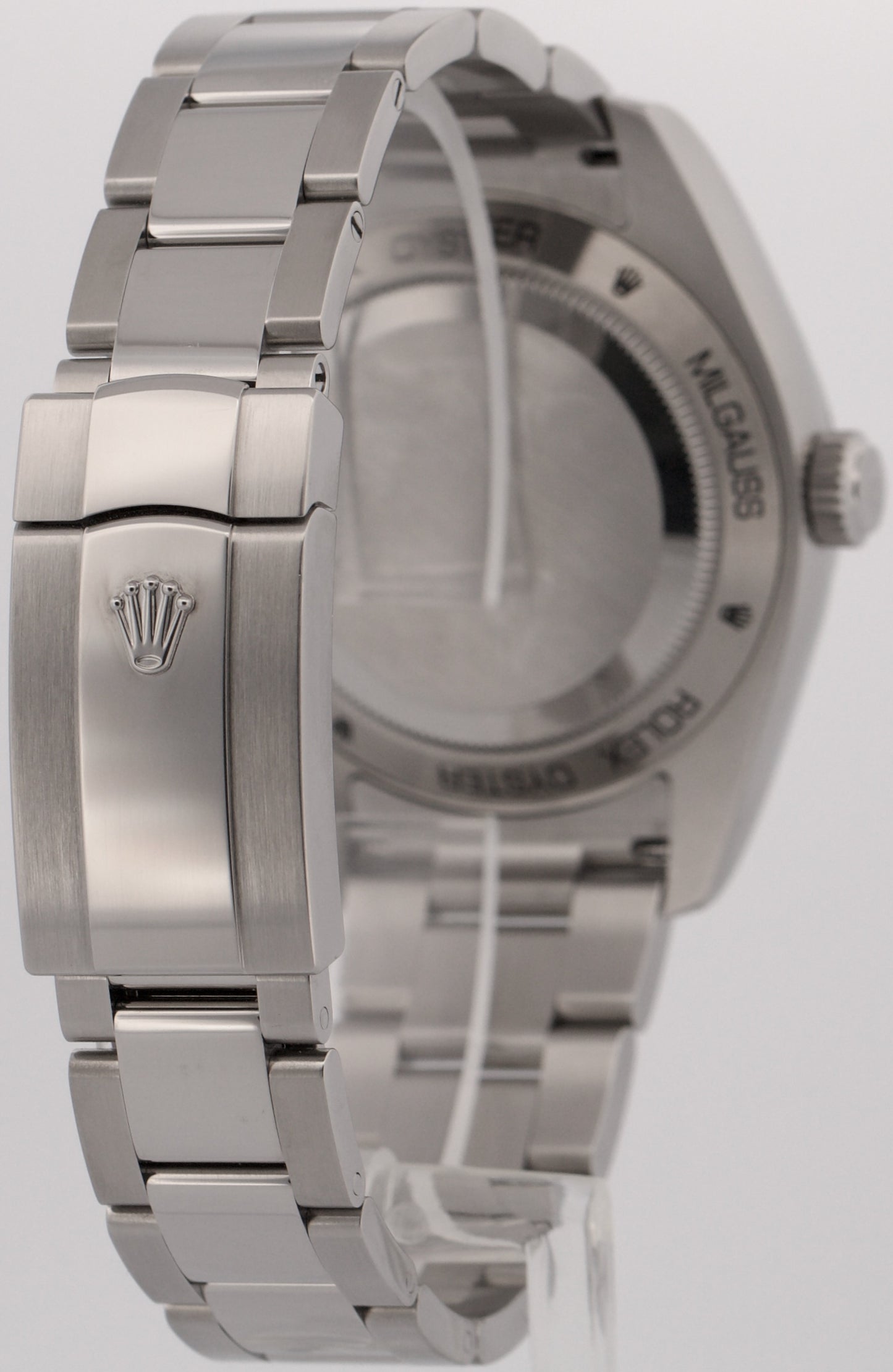 2023 PAPERS Rolex Milgauss BLUE 40mm Z-Blue Green 116400 GV Stainless Watch BOX