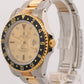 Rolex GMT-Master II SERTI CHAMPAGNE DIAMOND Two-Tone Gold Steel 40mm 16713 BOX