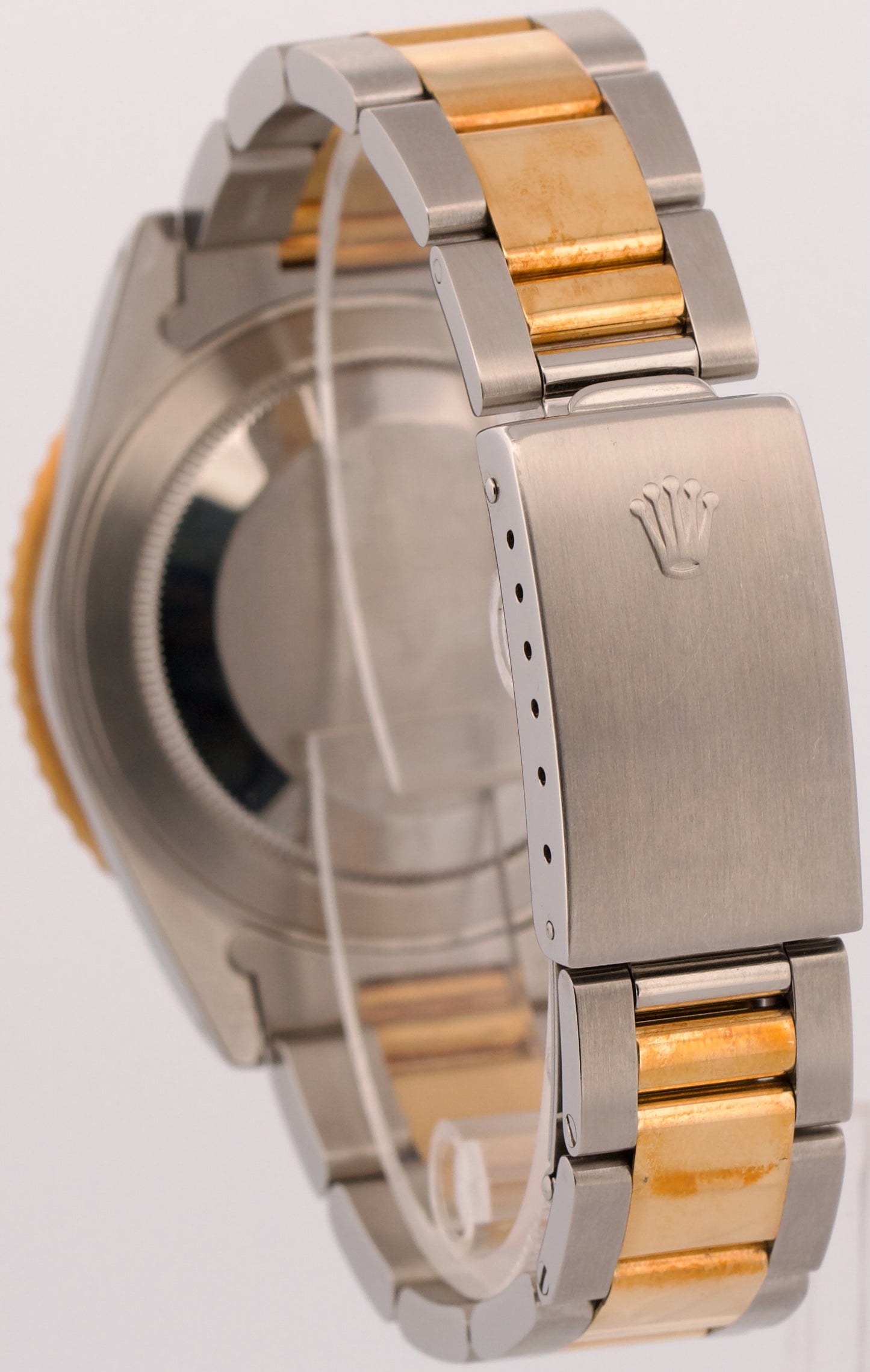 Rolex GMT-Master II SERTI CHAMPAGNE DIAMOND Two-Tone Gold Steel 40mm 16713 BOX